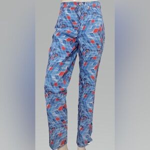 VERSACE Couture Jeans Sz 27 Vintage Geometric Print Pants Jeans  Style